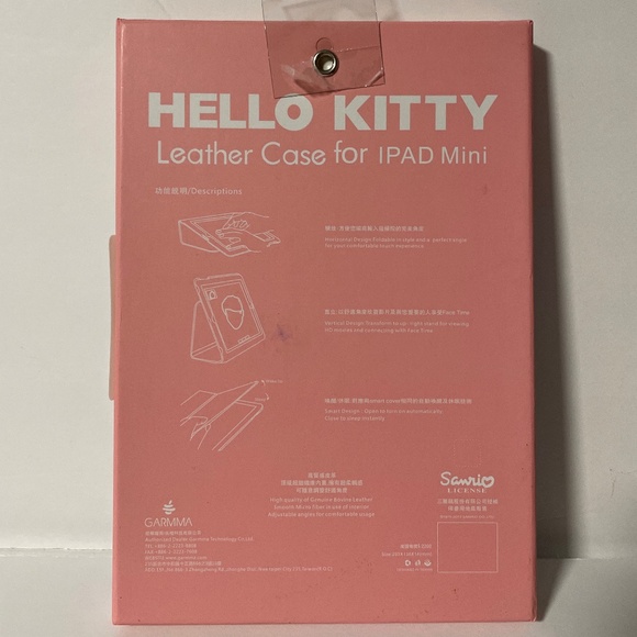 🍀 Hello Kitty Leather Case for iPad Mini - Blue 2 Bow Generation 1/2/3 NEW 🍀 - Picture 7 of 7